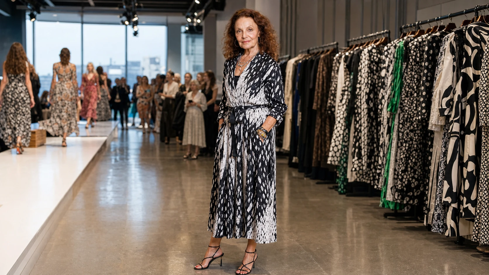 Diane von Furstenberg's rise in fashion - diane von furstenberg and jake gyllenhaal