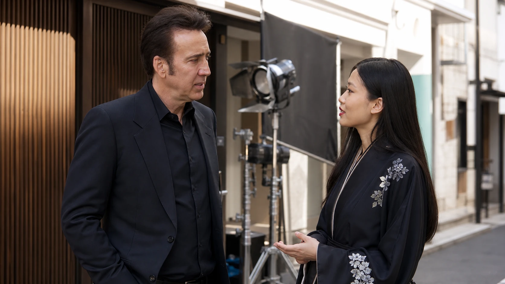 Meeting Nicolas Cage in Japan - riko shibata